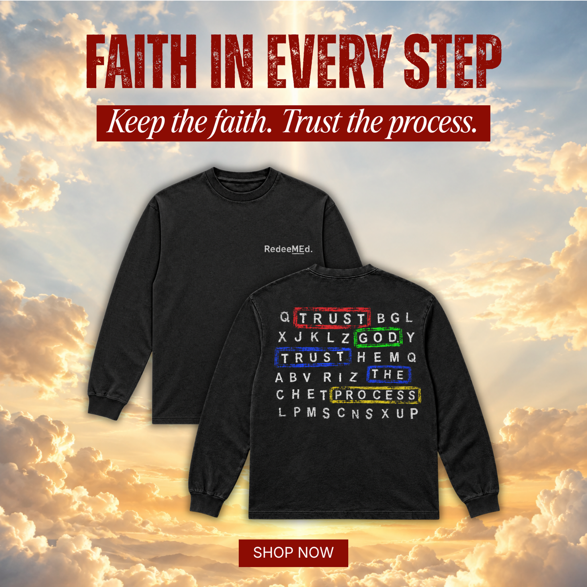 Trust Him Vision Long Sleeve Tee